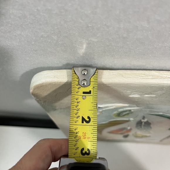 Original 3D Feather Mixed Media Art Signed CANALES Textured Wall Decor - Picture 13 of 13